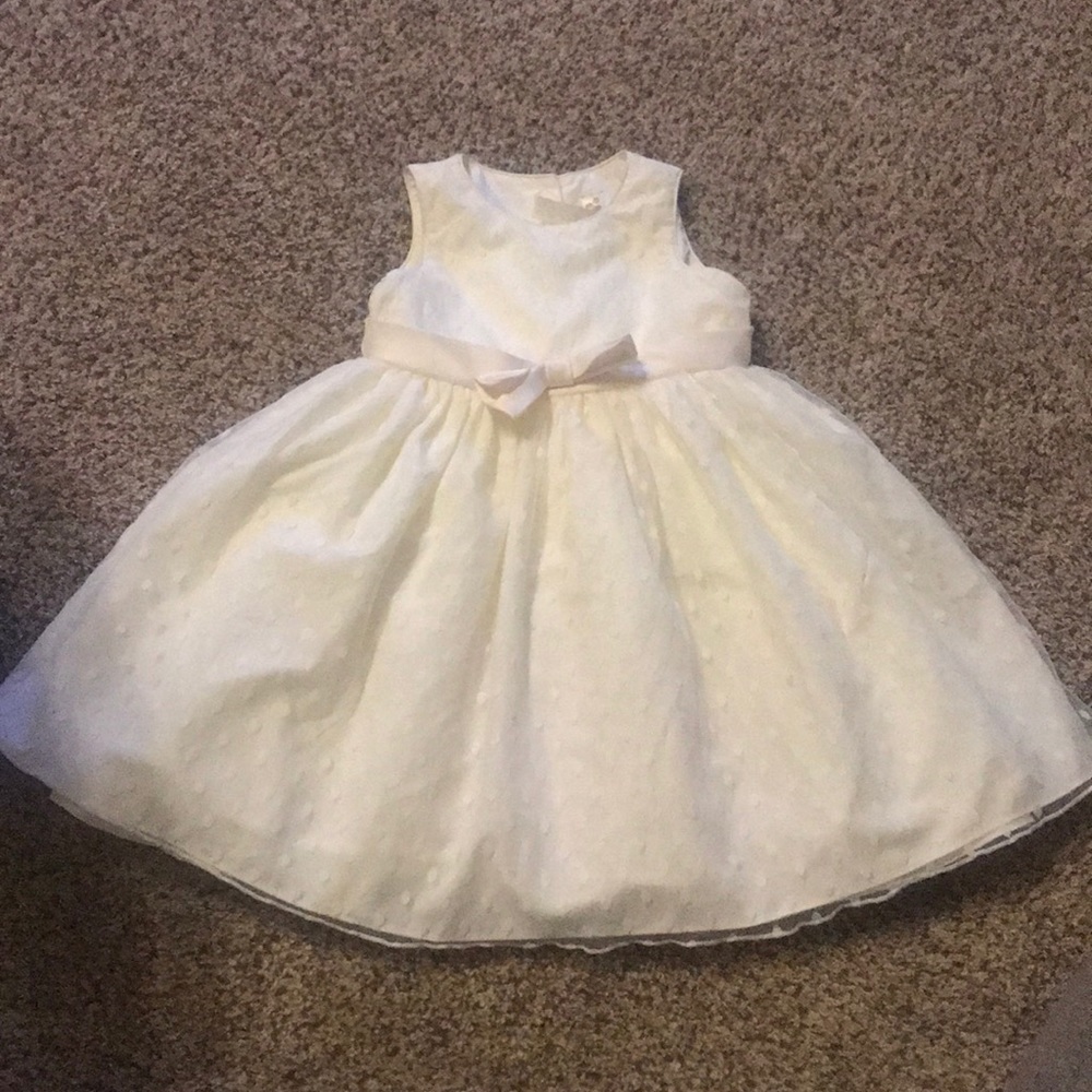 Fancy white lace dress
